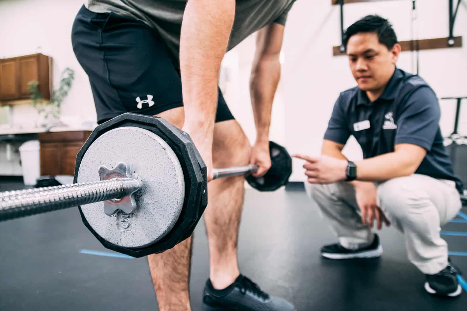 Strength training at Peak Physical Therapy